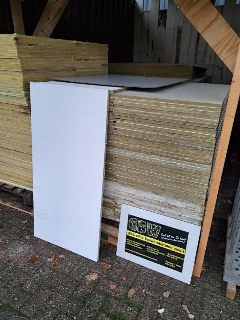steenwol en glaswol isolatie platen 1,5 en 2 cm, spouwmuur, Dakisolatie, Gebruikt, 15 m² of meer, Glaswol