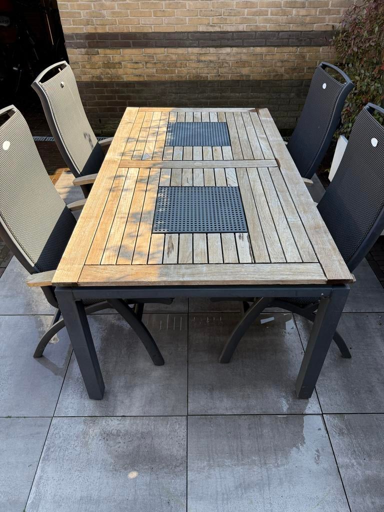 Hartman da Vinci tuintafel, Ophalen, Gebruikt, Rechthoekig, Hout