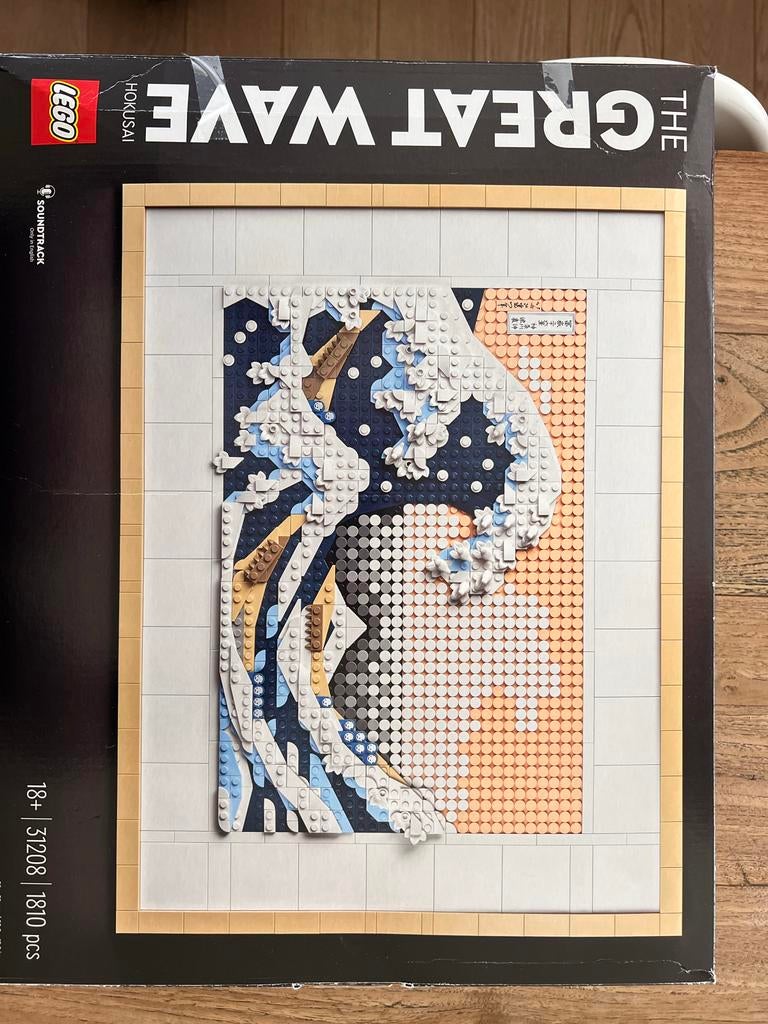 Lego Art Hokusai: De Grote Golf (31208) - Nieuwstaat, Ophalen, Lego, Zo goed als nieuw, Icons