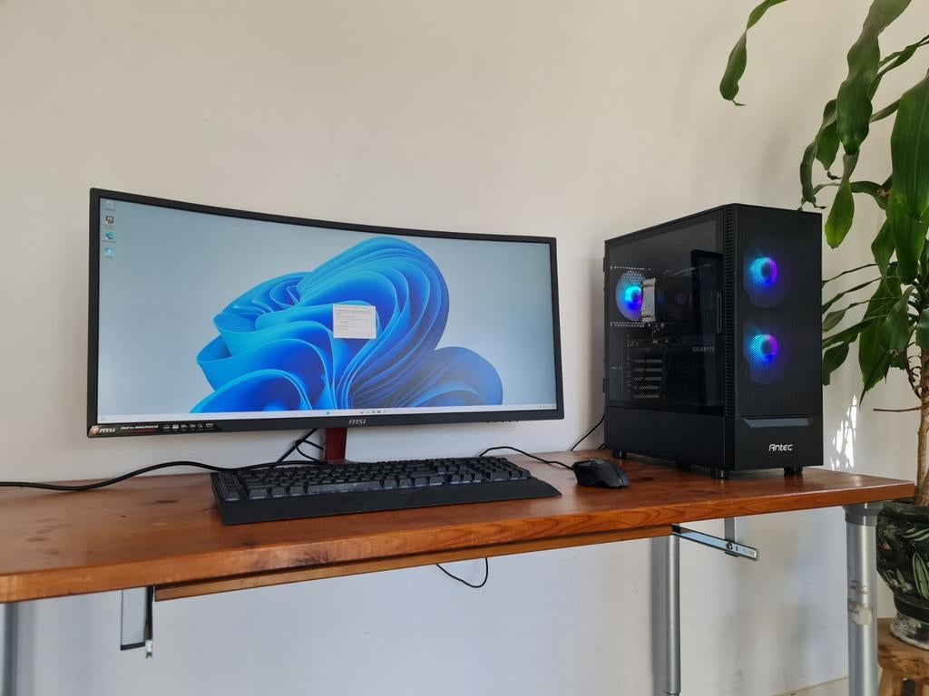 Game PC Setup - UltraWide monitor - Speelt alles!, Virtual Reality, Zo goed als nieuw, SSD, 1024 GB
