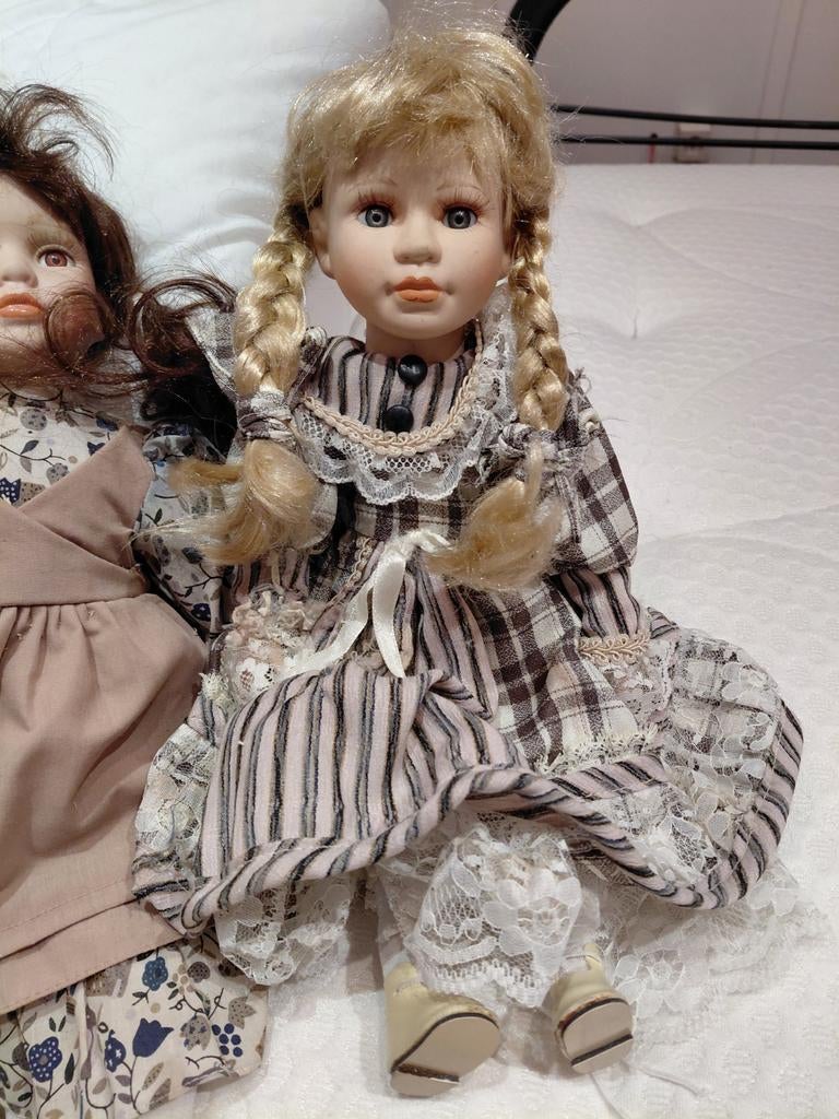 Mooie porseleinen poppen -, Ophalen of Verzenden, Gebruikt, Overige typen