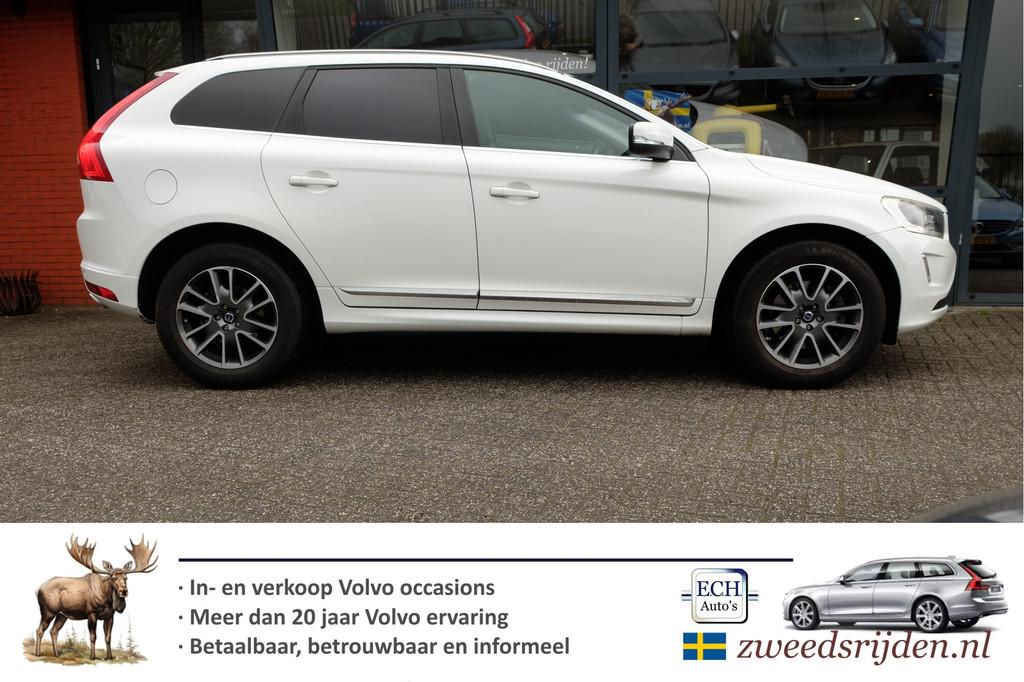 Volvo XC60 2.4 D5 215 pk AWD Automaat Summum, Leer, Elektr., Automaat, Gebruikt, 197 €/maand, Wit