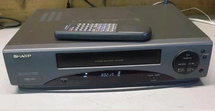 Sharp videorecorder vc-a200 + afstandsbediening, Audio, Tv en Foto, Videospelers, Ophalen of Verzenden, Gebruikt