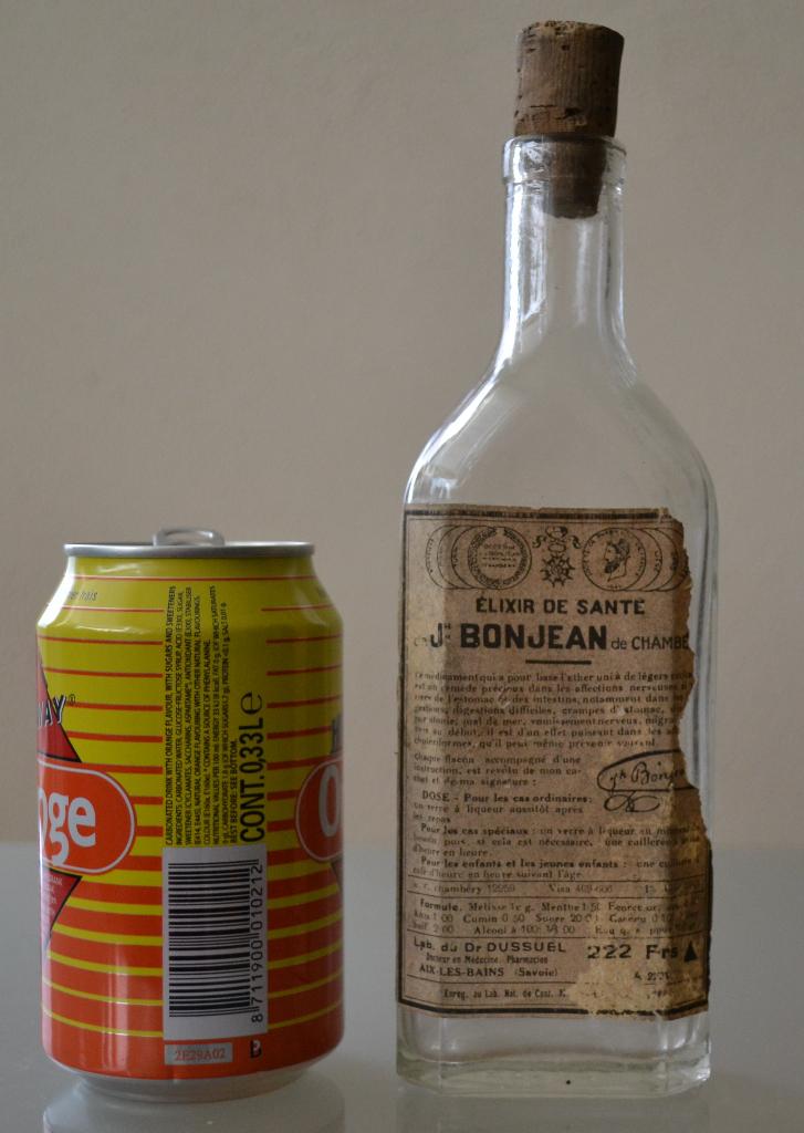 w39 elixer de sante bonjean oud frans flesje, Antiek en Kunst, Ophalen