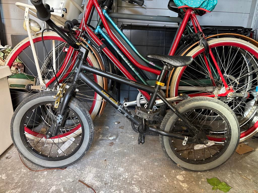 Kinderfiets - Zwart, 16 inch, Ophalen, Gebruikt, 16 tot 20 inch