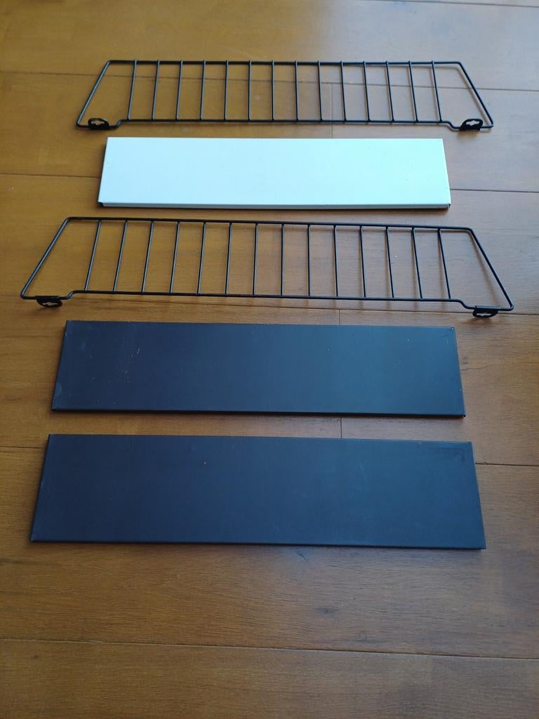 Tomado wandrek onderdelen: manden en planken (geverfd), Ophalen of Verzenden, Gebruikt