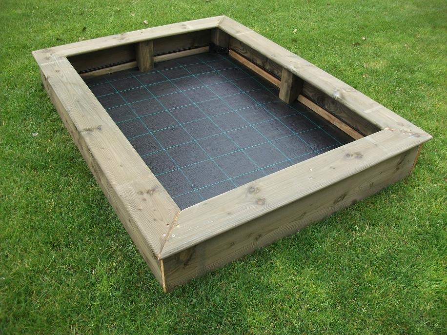 HOUTEN ZANDBAK 90x140 incl deksel kant en klaar geleverd, Ophalen, Nieuw