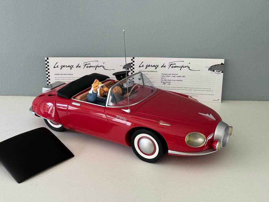 Tarbot Rhino 1 rood: Le garage franquin - figuren en jij, Ophalen of Verzenden, Asterix en Obelix, Zo goed als nieuw, Beeldje of Figuurtje