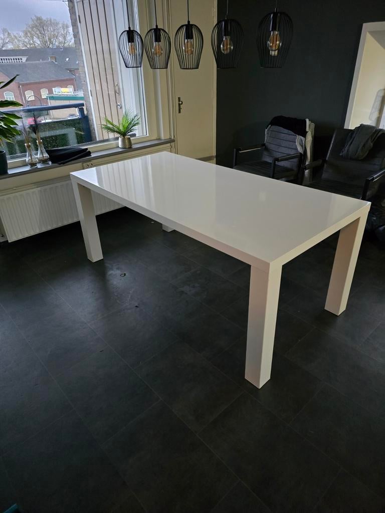 Eettafel Wit | Nette staat, Huis en Inrichting, Tafels | Eettafels, Gebruikt, 50 tot 100 cm, Rechthoekig, Ophalen