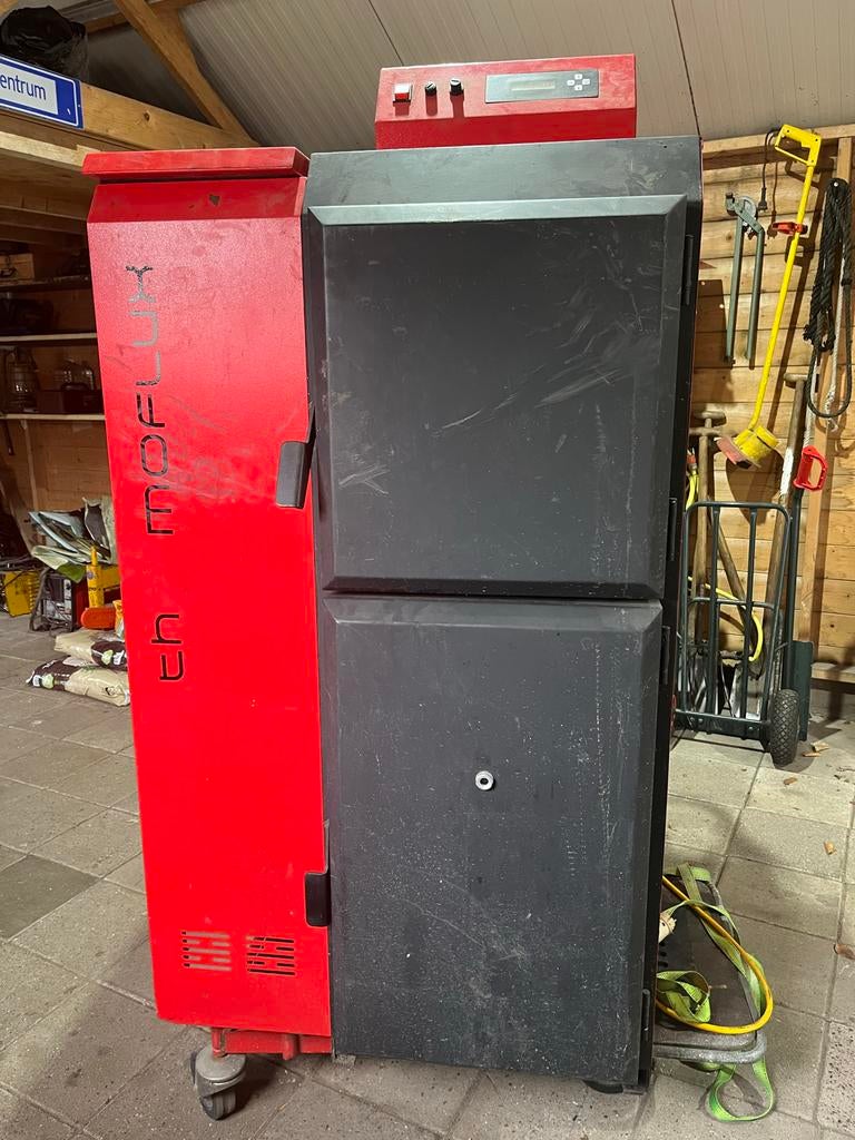 CV pelletketel/kachel, Doe-het-zelf en Verbouw, Ophalen, Gebruikt, Cv-ketel of Combi-ketel, 60 tot 150 cm