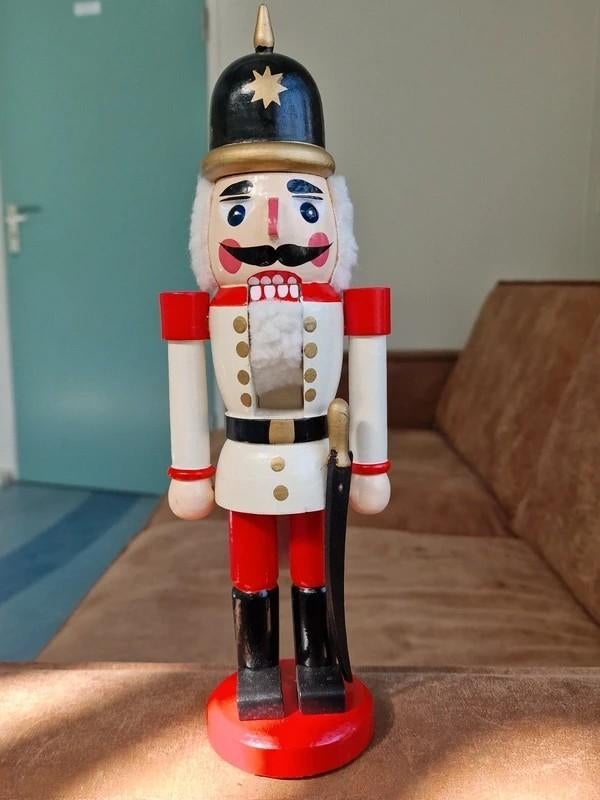 Duitse notenkraker soldaat hout 38cm, Diversen, Ophalen of Verzenden