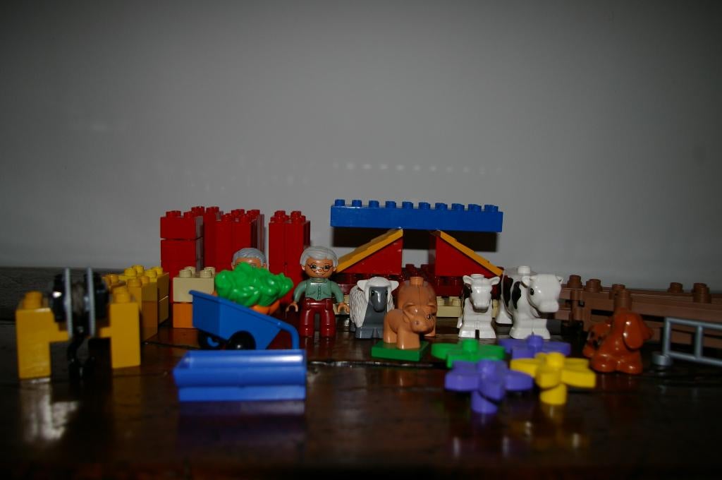 Duplo opa en oma en boerderijdieren, Kinderen en Baby's, Speelgoed | Duplo en Lego, Ophalen of Verzenden, Zo goed als nieuw, Complete set