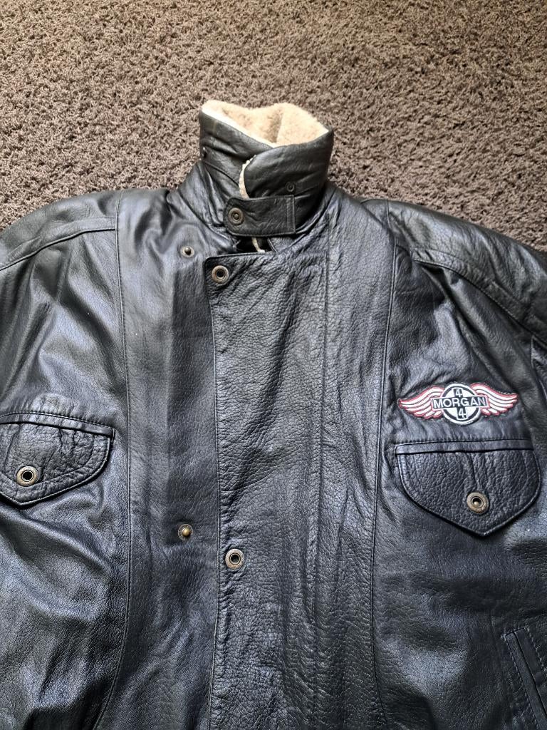 Leren jas met voering, Maat 48/50 (M), Paskana, Zwart, Ophalen of Verzenden