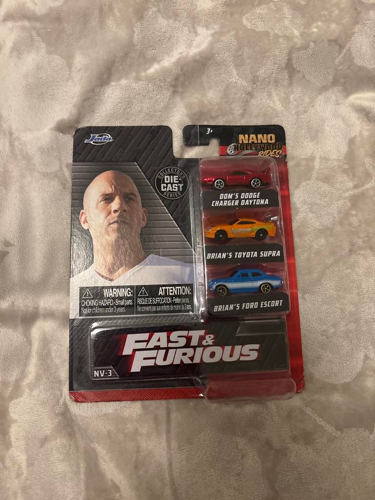 Jada Nano Hollywood Rides Fast & Furious Diecast Set, Overige merken, 1:50 of kleiner, Auto, Nieuw