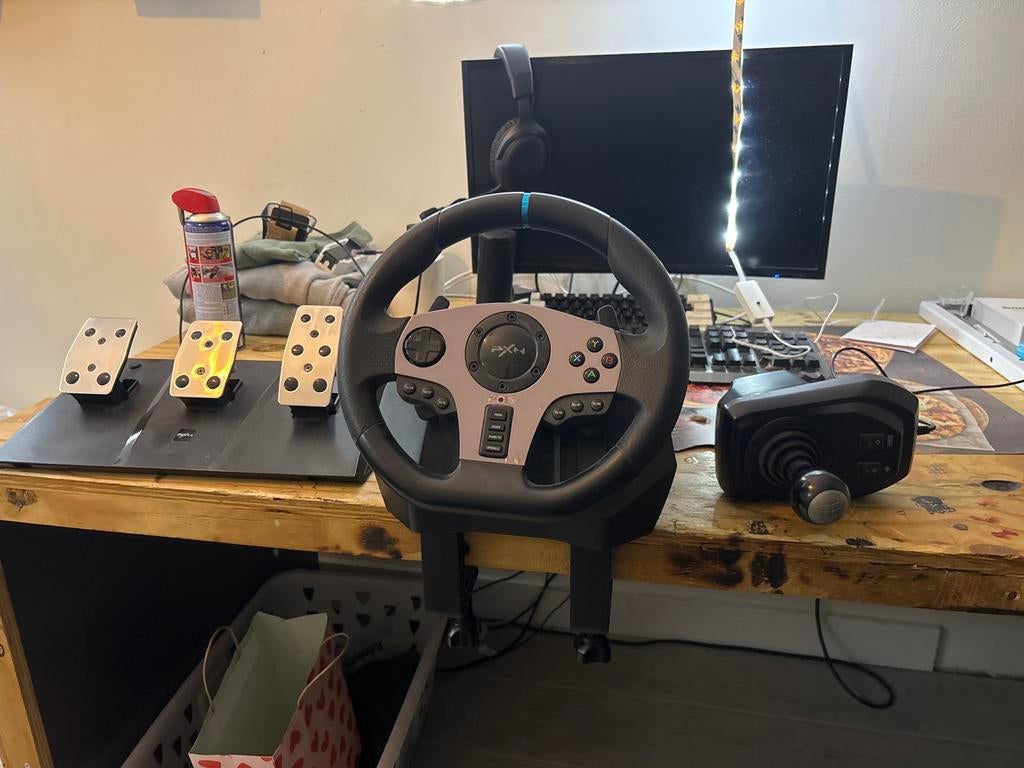 PXN V9 racing wheel set, Ophalen, Zo goed als nieuw, Overige controllers, PlayStation 3