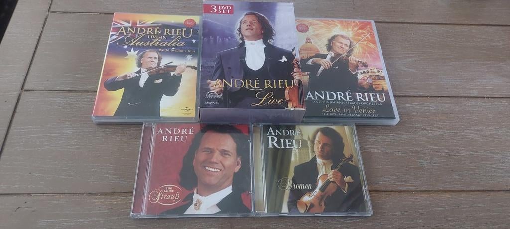 ANDRE RIEU SETJE 3.DVD,S EN 2.CD,S, Cd's en Dvd's, Cd's | Overige Cd's, Ophalen of Verzenden, Zo goed als nieuw