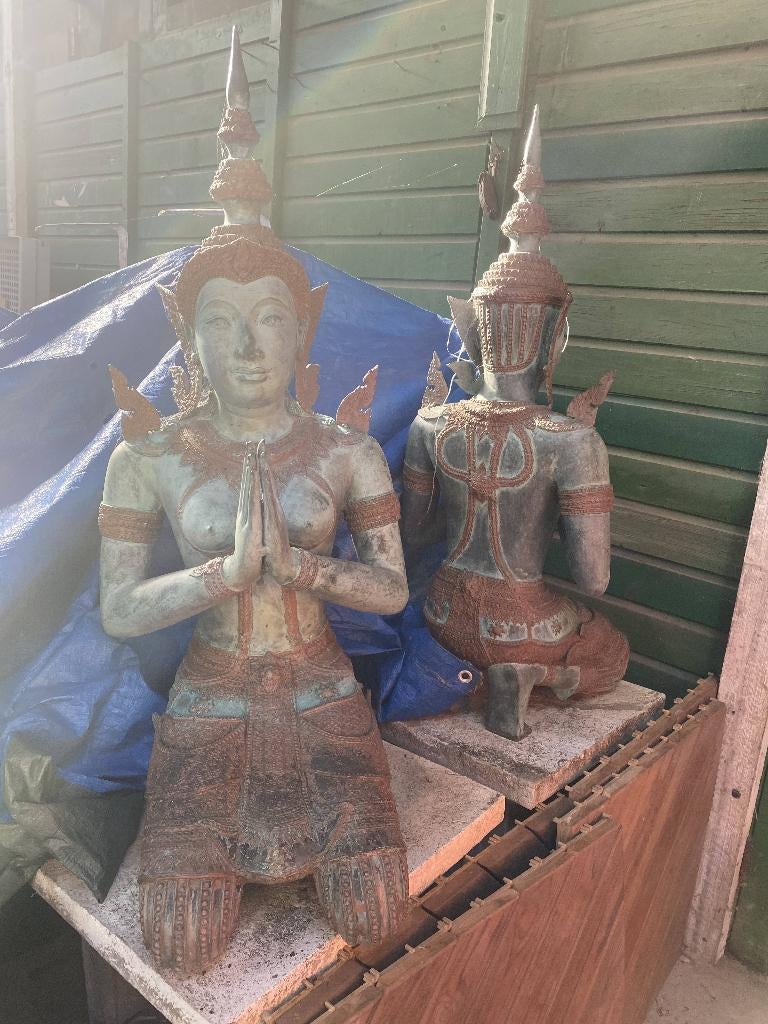 XXL-Thepphanom - 2 tempelwachters, Huis en Inrichting, Ophalen