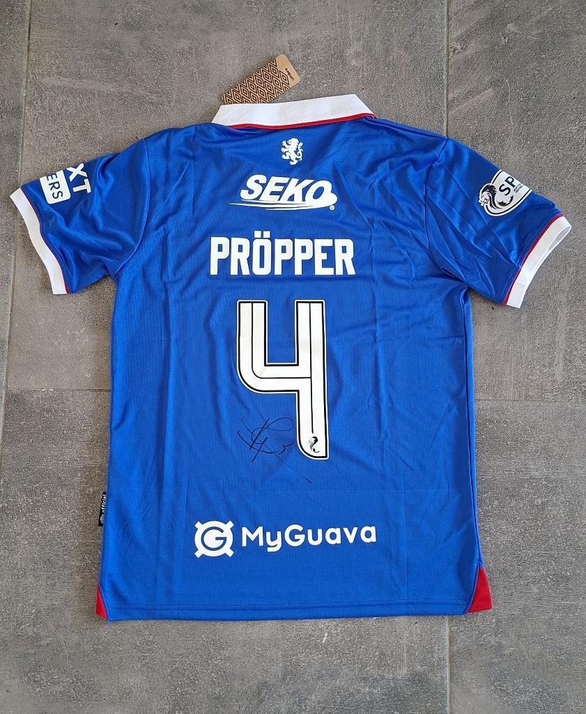 Shirt Rangers met originele handtekening; Robin Propper, Ophalen of Verzenden, Nieuw, Buitenlandse clubs, Shirt