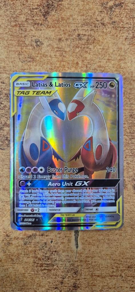 Pokémon Kaart: Latias & Latios GX TAG TEAM (Alternate Full A, Ophalen of Verzenden, Zo goed als nieuw