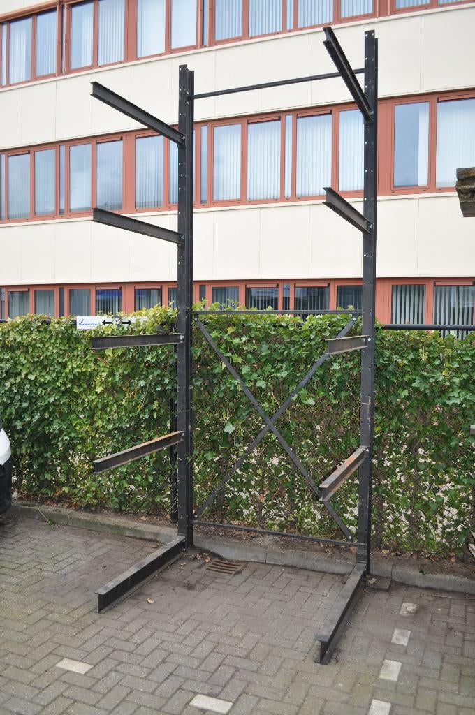 draagarmstelling, stelling, houtrek, opslagrek, platenrek, Ophalen, Zo goed als nieuw