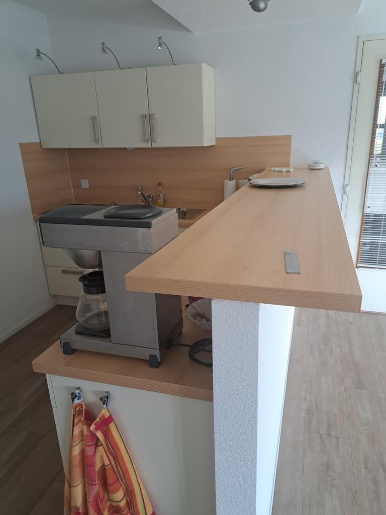 Volledige compacte keuken, Huis en Inrichting, Keuken | Complete keukens, Ophalen, Gebruikt, Wit, Hoekkeuken