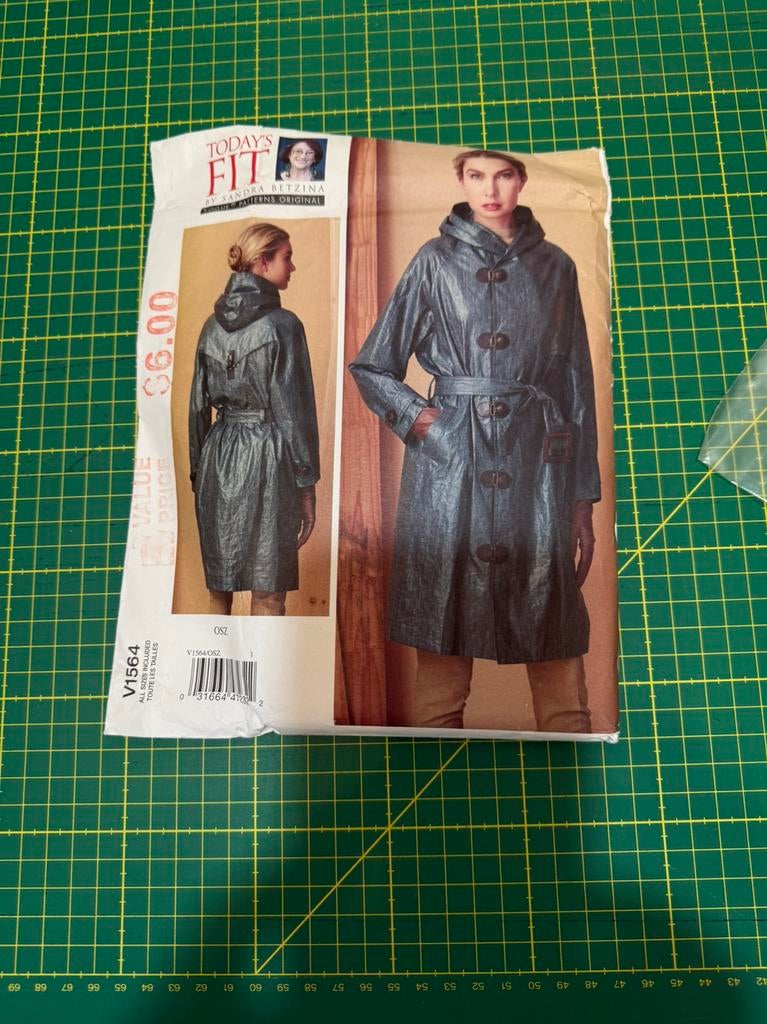 Today's Fit By Sandra Betzina Vogue 40 42 44naaipatroon jas, Overige merken, Vrouw, Nieuw, Ophalen of Verzenden