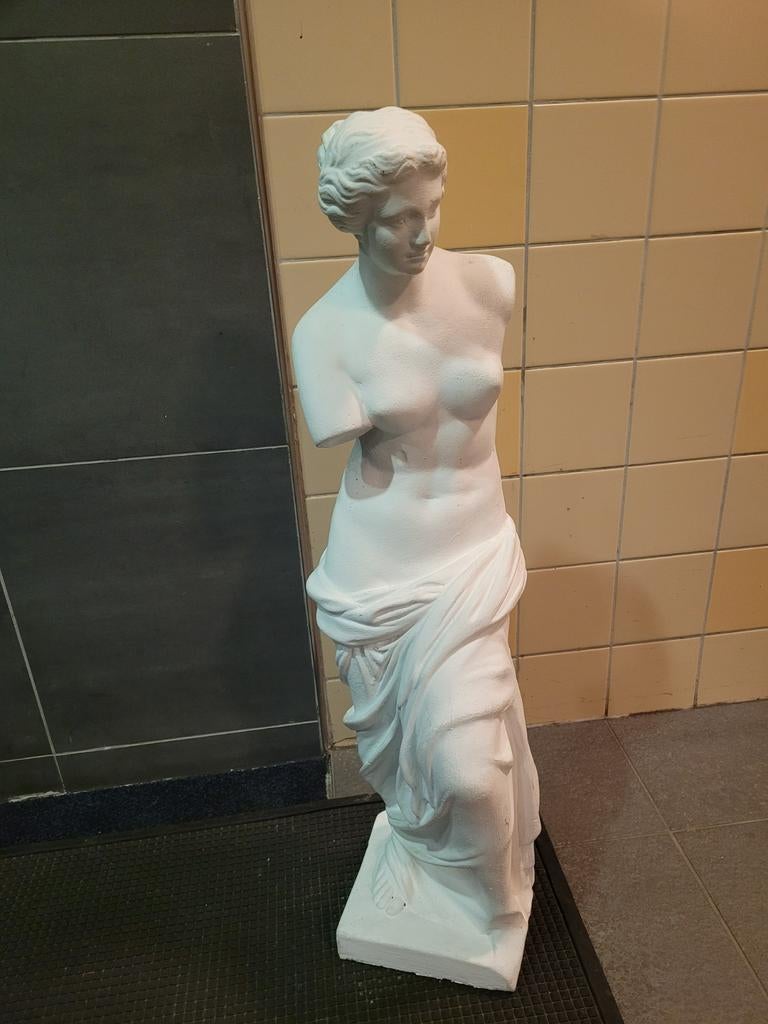 Wit beeld van een vrouw, Antiek en Kunst, Ophalen