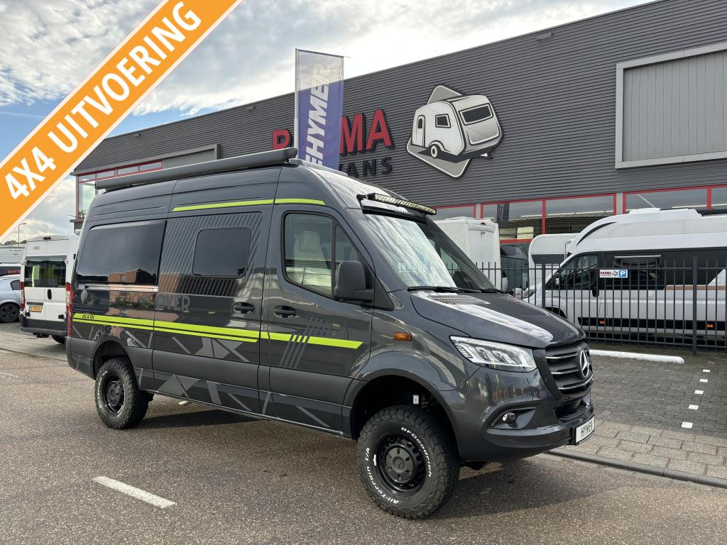 Hymer Grand Canyon S Crossover 4x4 offroad automaat Mercedes, Luifel, Buscamper of Camperbus, Ringverwarming, Tot en met 2