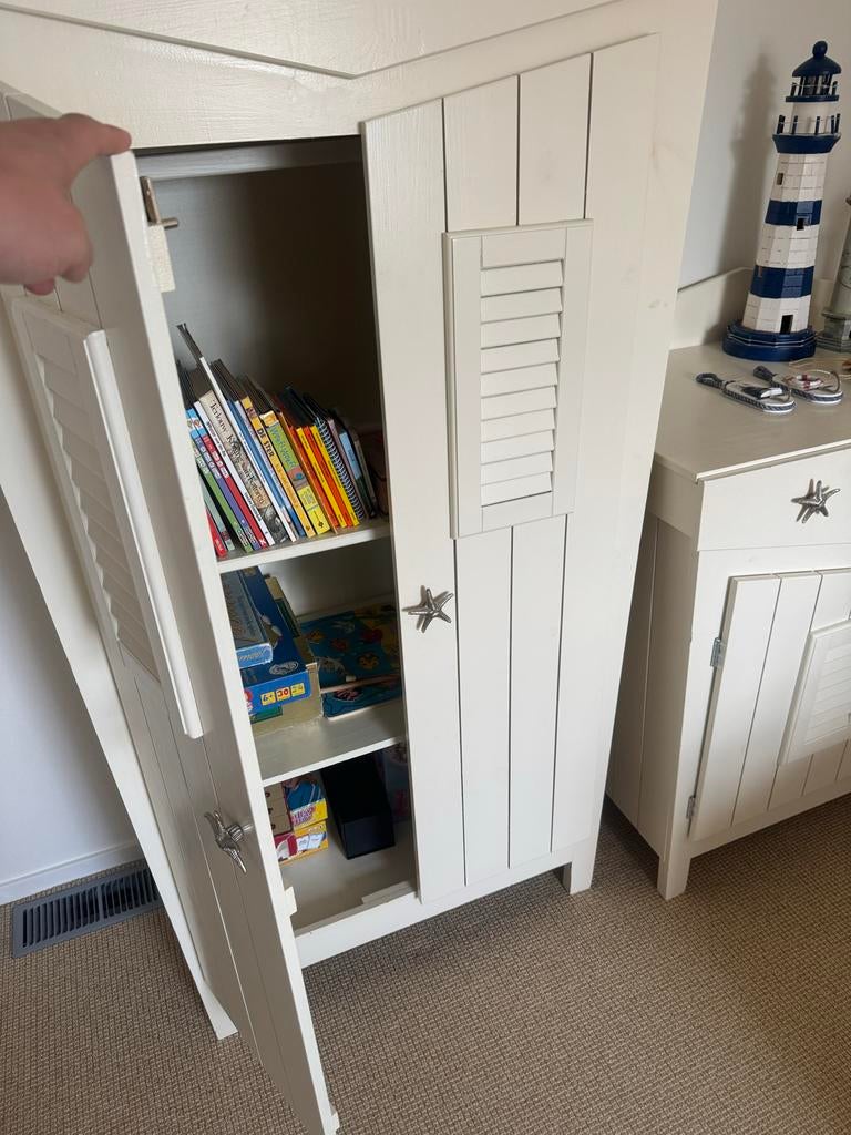 Kinderkamer commode + kast - Zee & Strand thema, Ophalen, Gebruikt, 50 tot 70 cm, 105 cm of meer