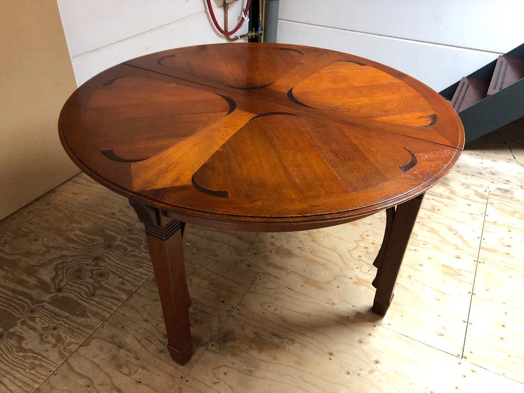 Schuitema eettafel uitschuifbaar, Huis en Inrichting, Tafels | Eettafels, Gebruikt, 50 tot 100 cm, 100 tot 150 cm, Rond, Ophalen