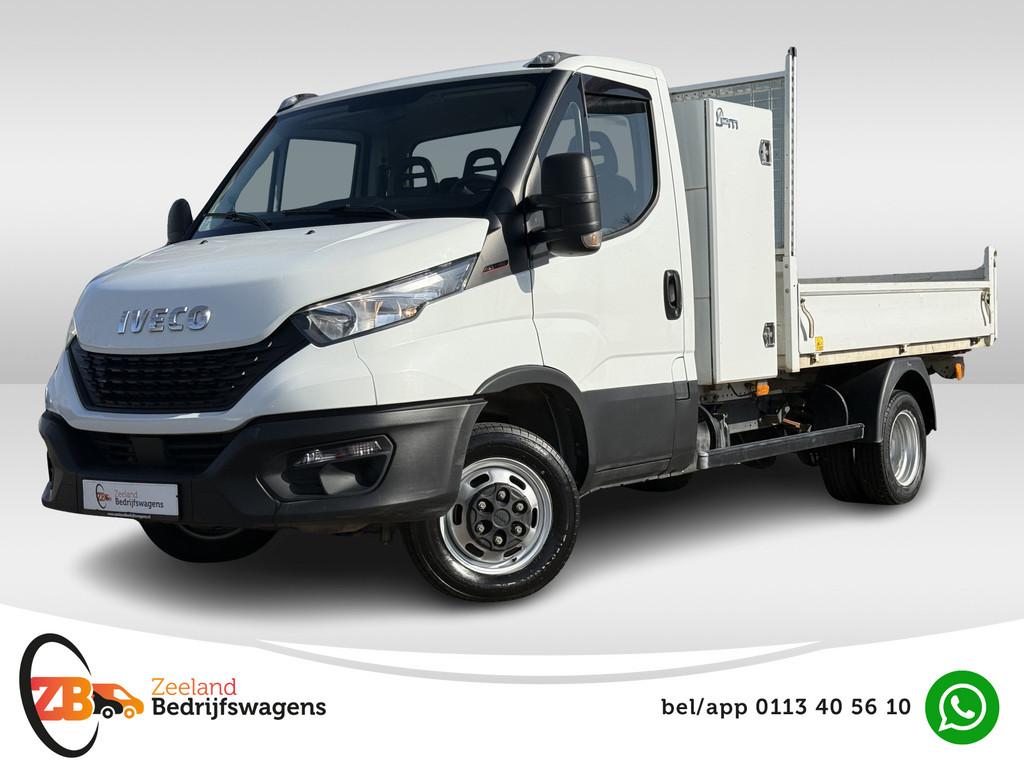 Iveco Daily 35C16 2.3 300 Kipper | Dubbellucht | Trekhaak |, Auto's, Bestelauto's, Achterwielaandrijving, Gebruikt, Zwart, Iveco