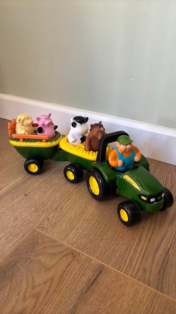 John deere speelgoedtractor, Ophalen