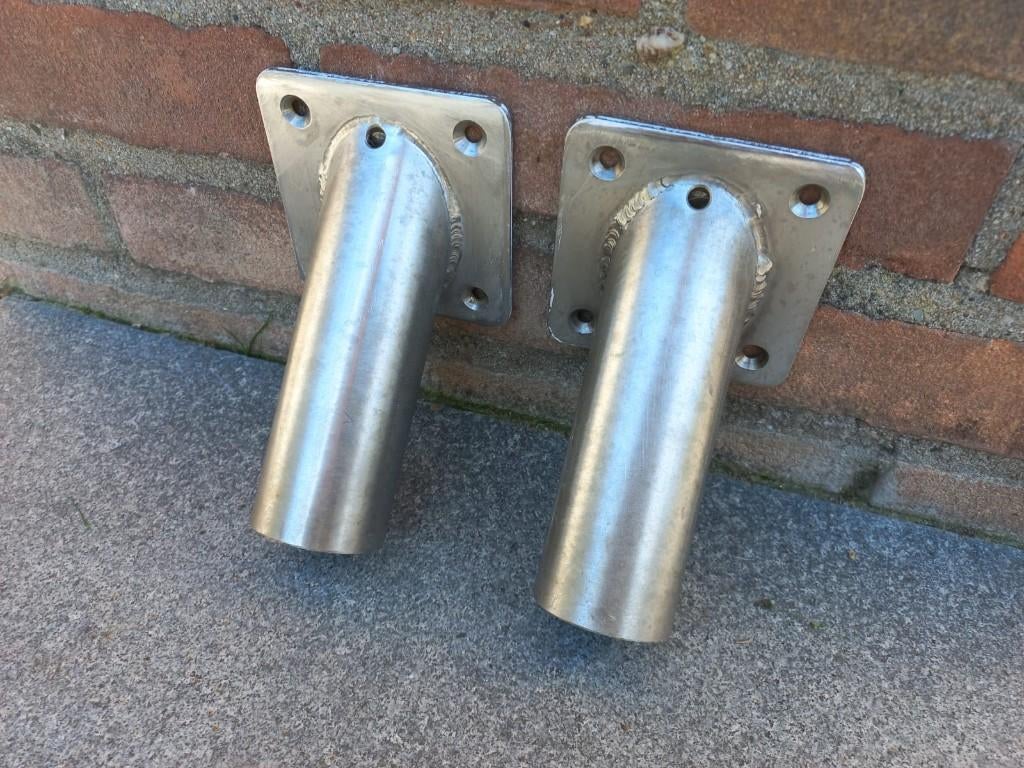 vlaggenstok houders, Ophalen of Verzenden, Gebruikt