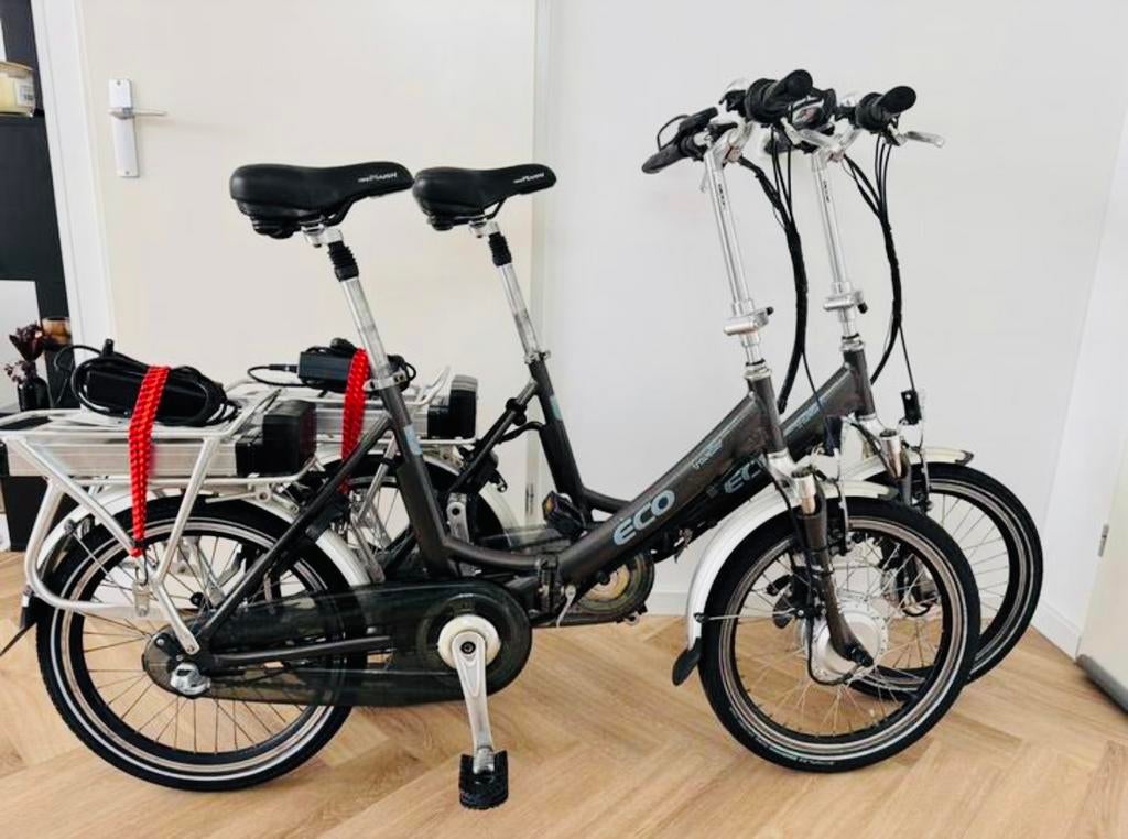 2x nette Eco Traveller elektrische vouwfietsen 20 inch, Ophalen of Verzenden, Zo goed als nieuw, 20 inch of meer, Versnellingen