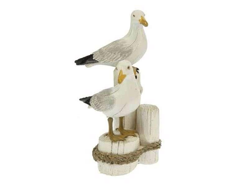 Decoratie 2 meeuwen op palen, Nieuw, Ophalen of Verzenden