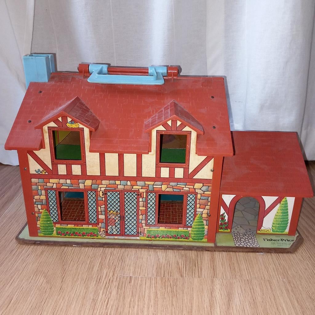 Vintage Fisher-Price Little People Huis met Accessoires, Kinderen en Baby's, Speelgoed | Fisher-Price, Ophalen of Verzenden, Gebruikt