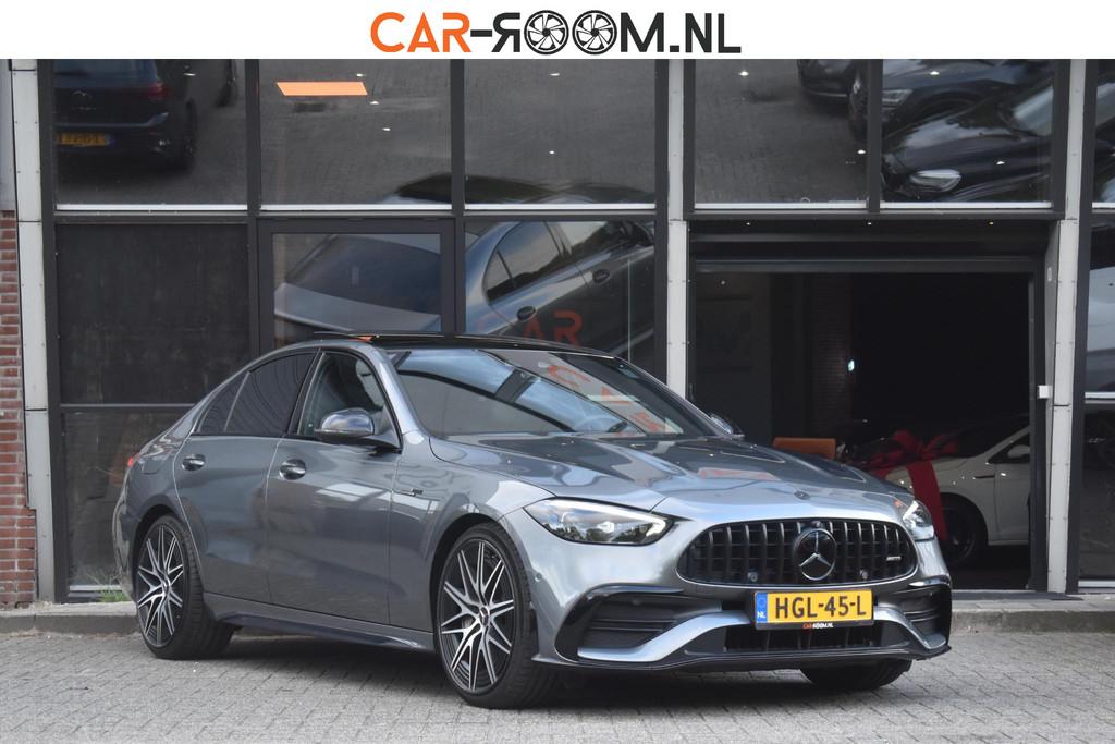 Mercedes-Benz C-klasse AMG C43 4MATIC Pano Performance HUD L, Auto's, Automaat, 4 cilinders, Met garantie (alle), Bedrijf