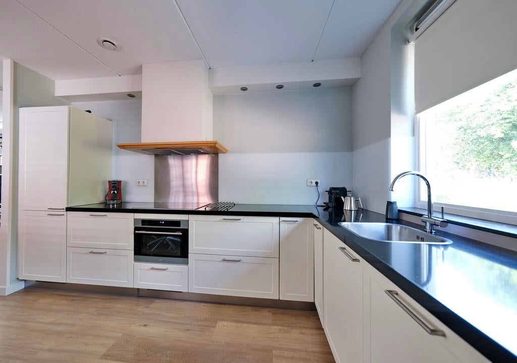 Tulp keuken te koop met composiet blad, Ophalen, Gebruikt, Wit, Hoekkeuken