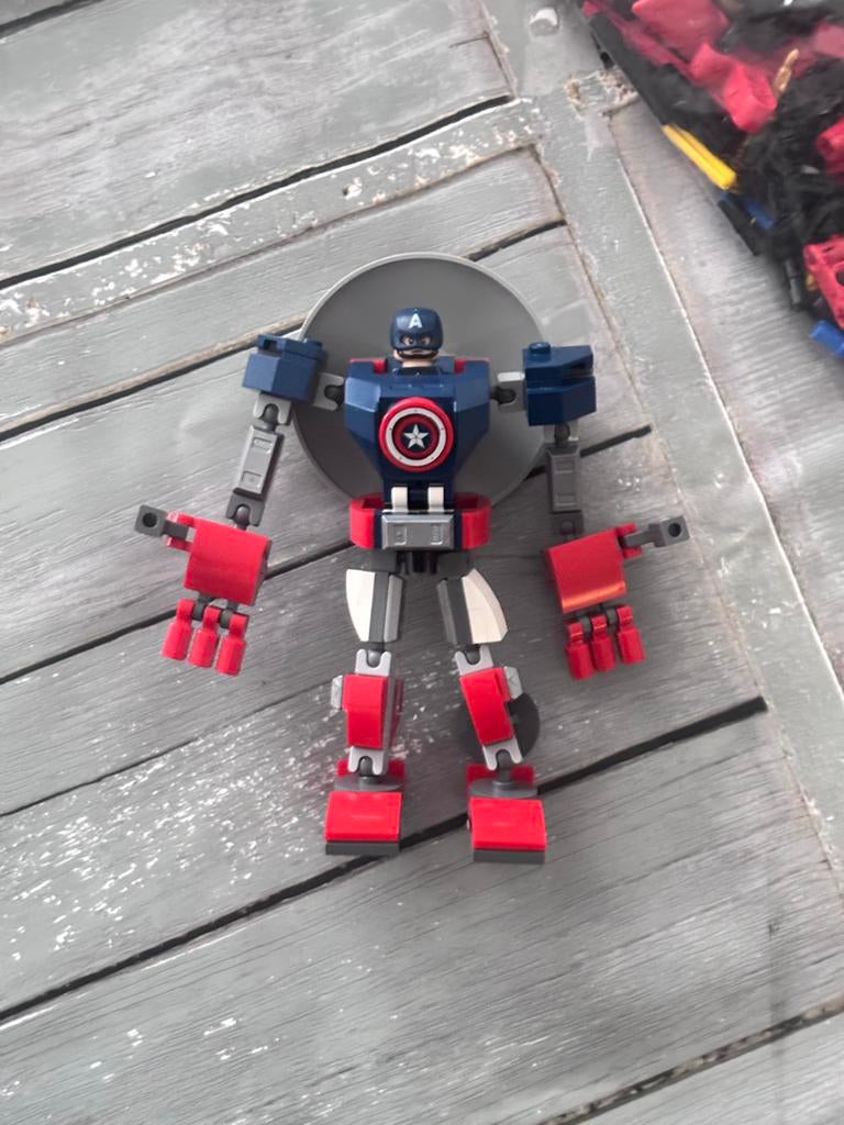 LEGO Marvel Captain America Mech (76168) - Compleet., Kinderen en Baby's, Speelgoed | Duplo en Lego, Gebruikt, Lego, Complete set