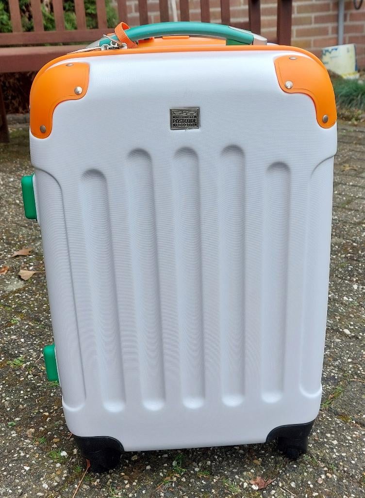 Kleurige Reiskoffer (handbagage), 50 tot 60 cm, Hard kunststof, Zo goed als nieuw, 35 tot 45 cm