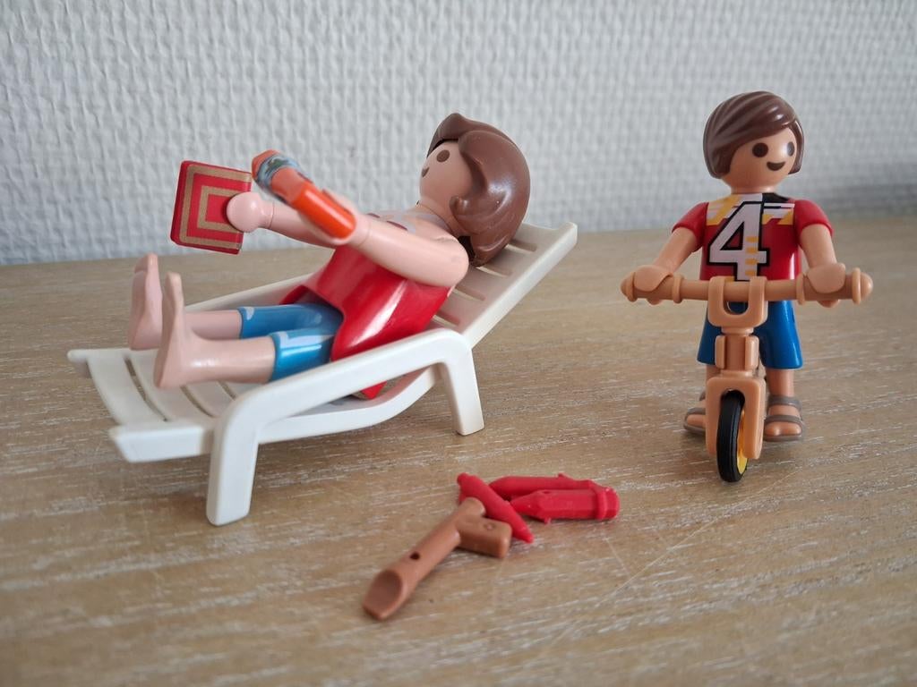 Playmobil mama met peuter, lekker buiten, Ophalen of Verzenden, Zo goed als nieuw, Complete set