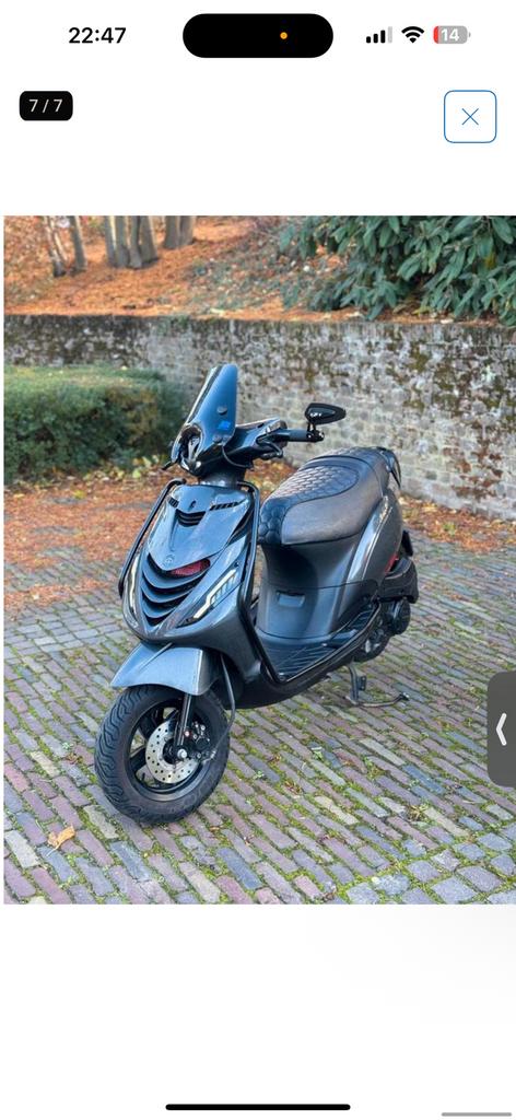 Scooter zip 2022, Fietsen en Brommers, Scooters | Piaggio, Ophalen, Zo goed als nieuw, Benzine, Zip