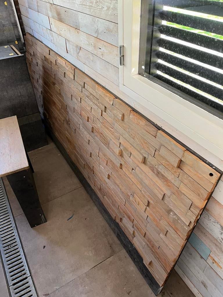 Houten paneel 241x86,5cm, Ophalen, Gebruikt, 25 tot 50 mm, Overige typen