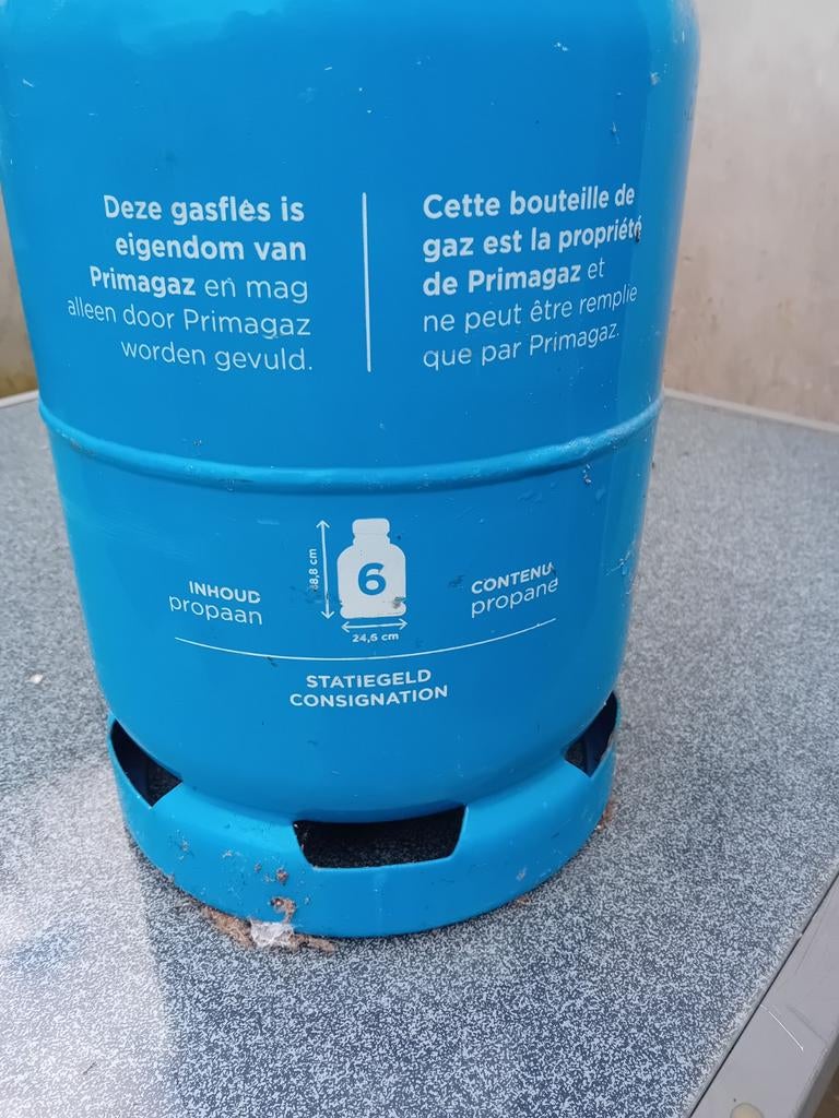 Primagas gasfles 6kg, Ophalen