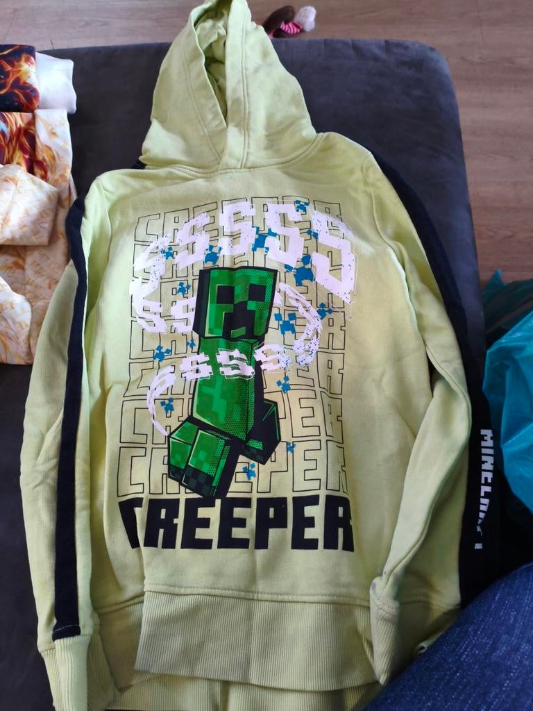 Minecraft Creeper hoodie maat 134-140, Ophalen of Verzenden