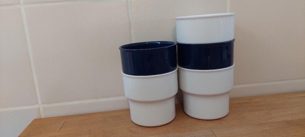 5 mepal bekers, Ophalen of Verzenden