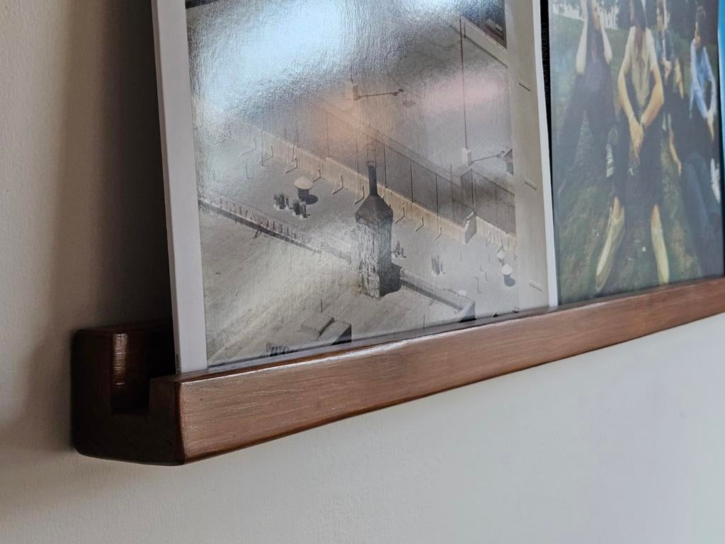 LP houder | houten vinyl Wandplank | 100cm voor3 LP's | muur, Ophalen of Verzenden, Nieuw
