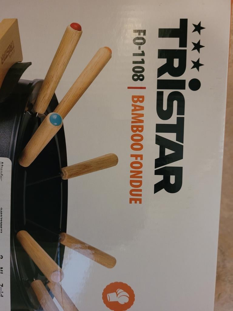 Tristar FO-1108 Bamboo Fondue, Ophalen of Verzenden, Nieuw, 4 t/m 7 personen