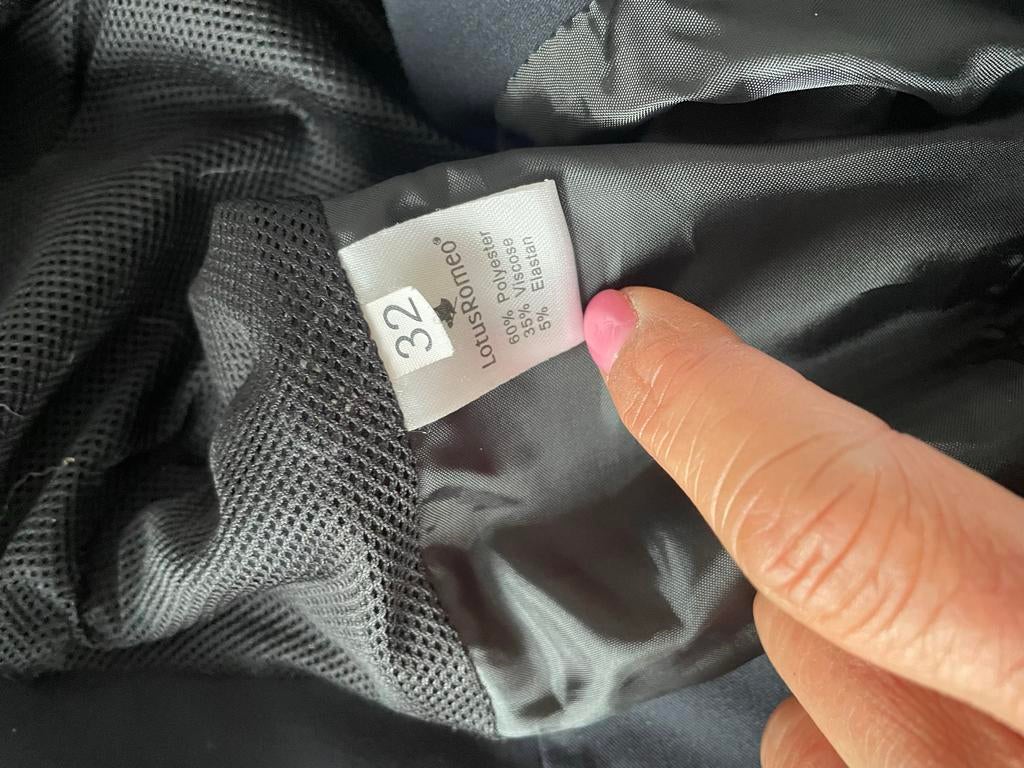 LotusRomeo wedstrijdjasje maat 32, Zwart, Ophalen of Verzenden, Zo goed als nieuw, Jasje