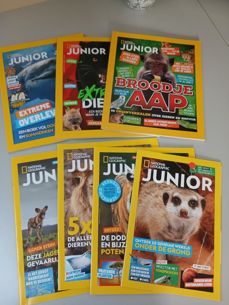 National Geographic Junior tijdschriften., Boeken, Tijdschriften en Kranten, Ophalen of Verzenden, Zo goed als nieuw, Wetenschap en Natuur